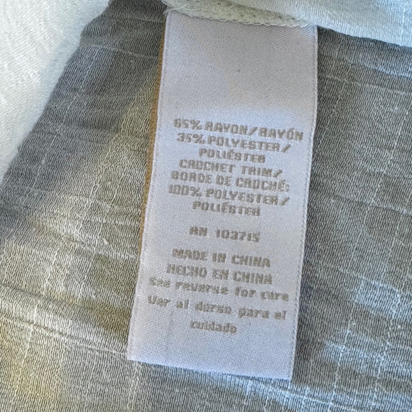 NWOT Hope & Harlow White Crochet Lace Trim Sheer Blouse XL - Off Shoulder - Picture 6 of 9